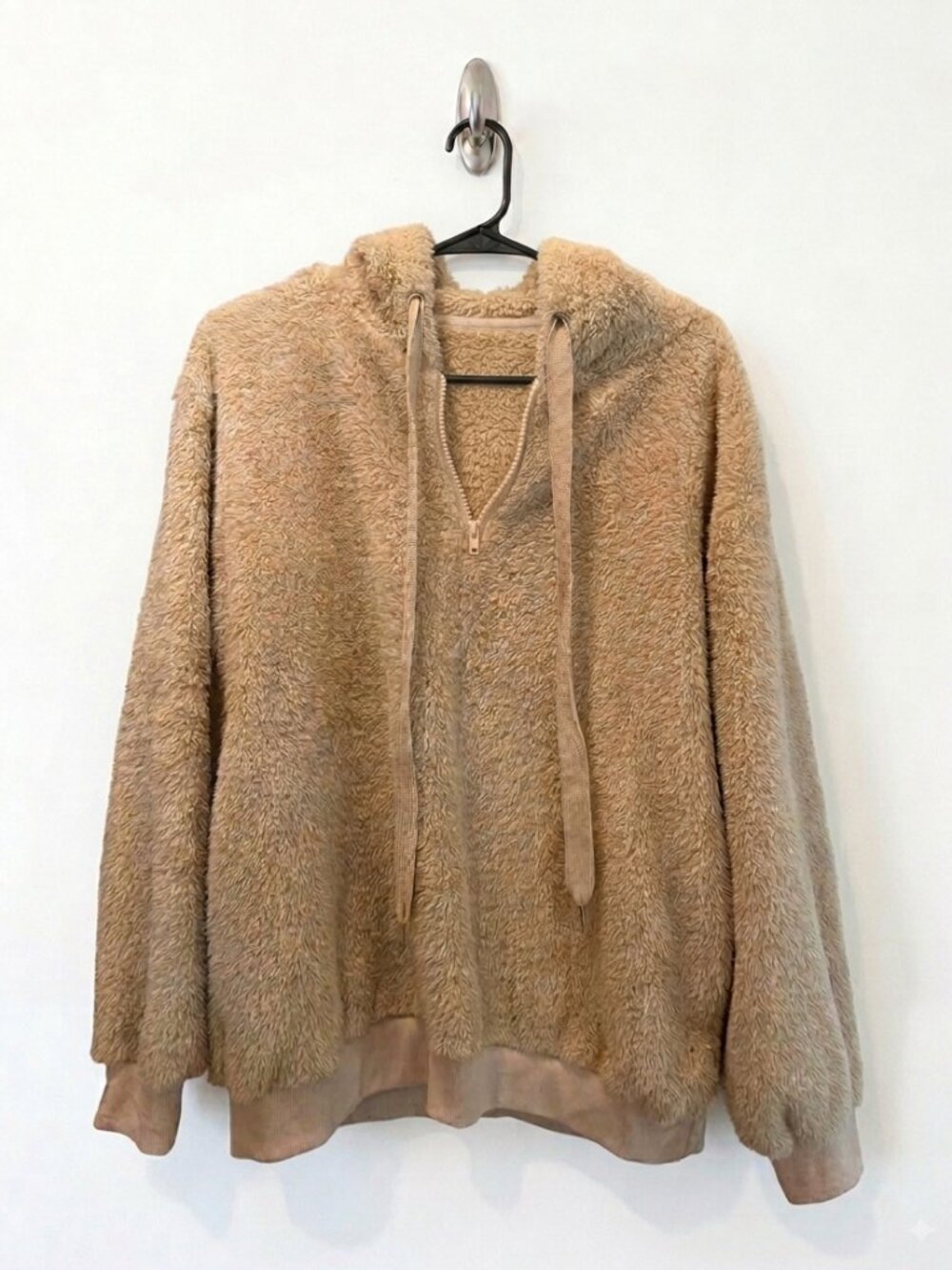 Super Fuzzy & Warm Tan Hoodie Sweatshirt